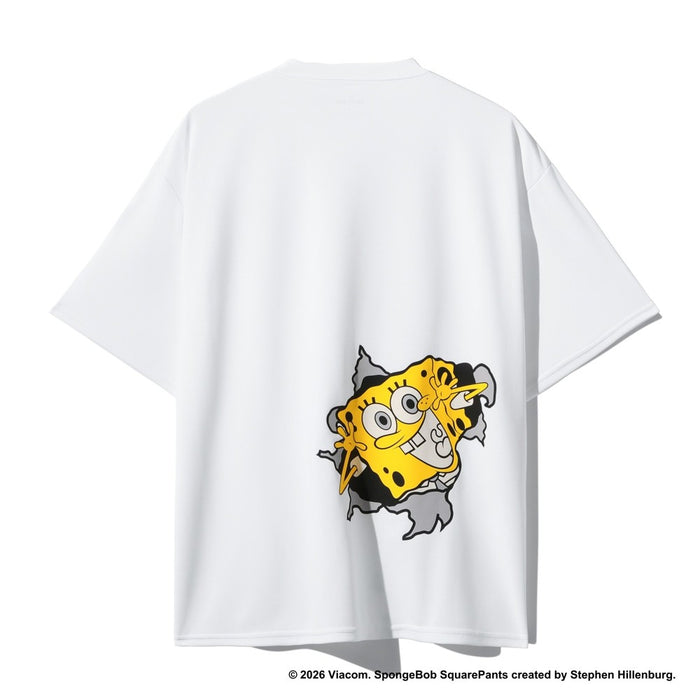 【ネコポス送料無料】スポルティングSPALDINGバスケットボールゲームシャツメンズレディースTシャツ半袖スポンジ･ボブカートゥーンSMT26033S