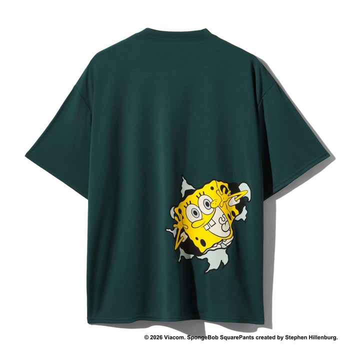 【ネコポス送料無料】スポルティングSPALDINGバスケットボールゲームシャツメンズレディースTシャツ半袖スポンジ･ボブカートゥーンSMT26033S