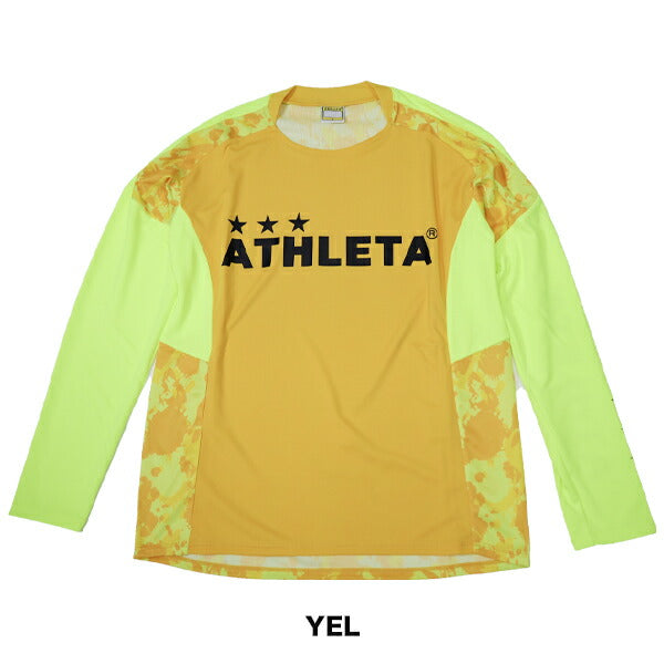 【ショップ限定エントリーでさらに+9倍】【ネコポス送料無料】アスレタATHLETAプラクティスシャツメンズサッカーフットサルプラシャツ長袖練習部活個サルSP-221