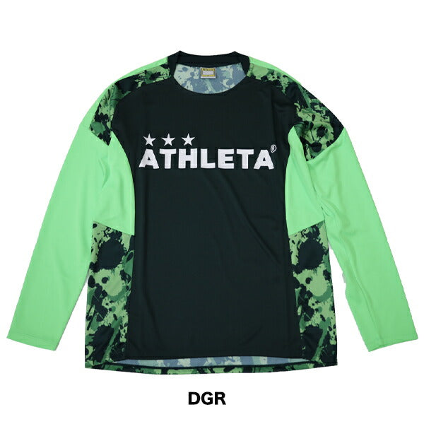 【ショップ限定エントリーでさらに+9倍】【ネコポス送料無料】アスレタATHLETAプラクティスシャツメンズサッカーフットサルプラシャツ長袖練習部活個サルSP-221