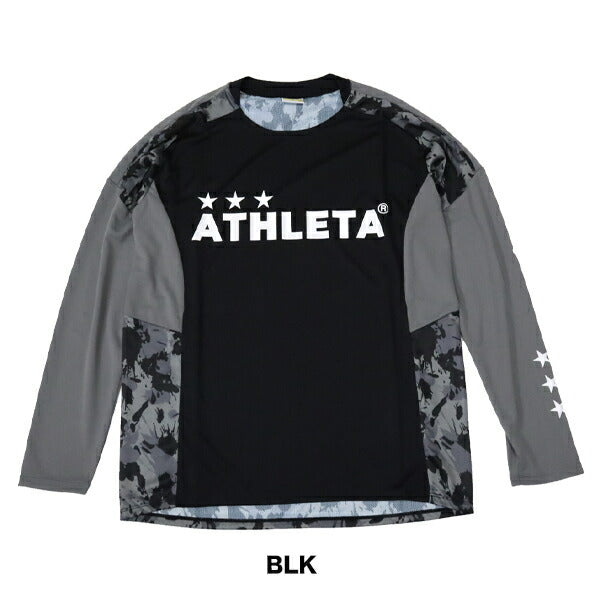 【ショップ限定エントリーでさらに+9倍】【ネコポス送料無料】アスレタATHLETAプラクティスシャツメンズサッカーフットサルプラシャツ長袖練習部活個サルSP-221