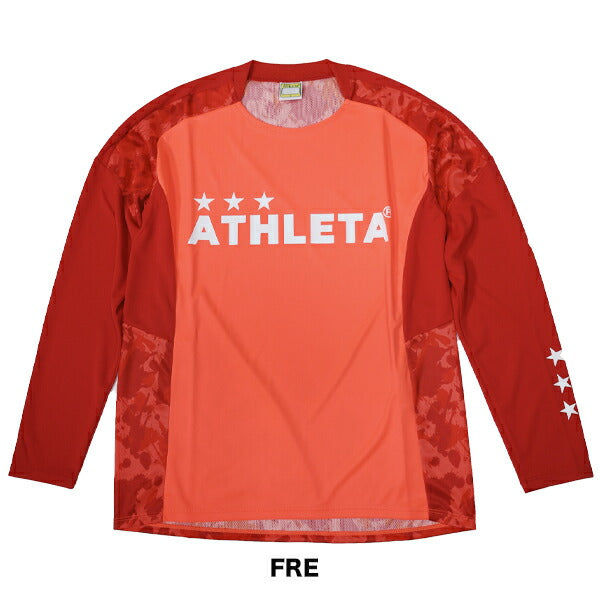 【ショップ限定エントリーでさらに+9倍】【ネコポス送料無料】アスレタATHLETAプラクティスシャツメンズサッカーフットサルプラシャツ長袖練習部活個サルSP-221