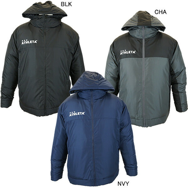 【ショップ限定エントリーでさらに+9倍】アスレタATHLETATHERMOLITE中綿JKSP-226サッカーフットサルジップフード肉厚ジャケット防寒メンズ