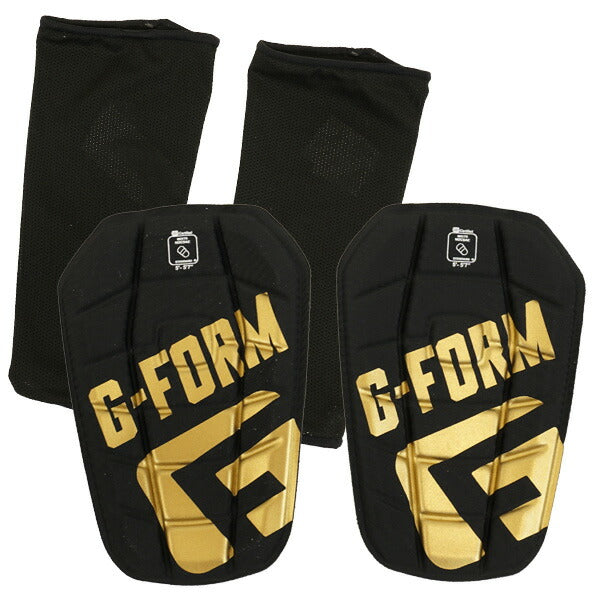 ジーフォームG-FORMPRO-SBLADEブレイドシンガードSP0913101サッカーフットサルレガースすね当てスリーブ付きブラックゴールド