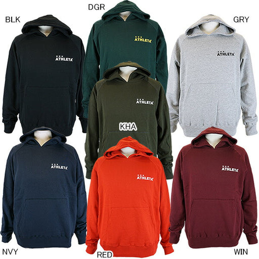 アスレタATHLETA裏起毛スウェットパーカーSP-210サッカーフットサルカジュアルリラックスワンポイントフードメンズ