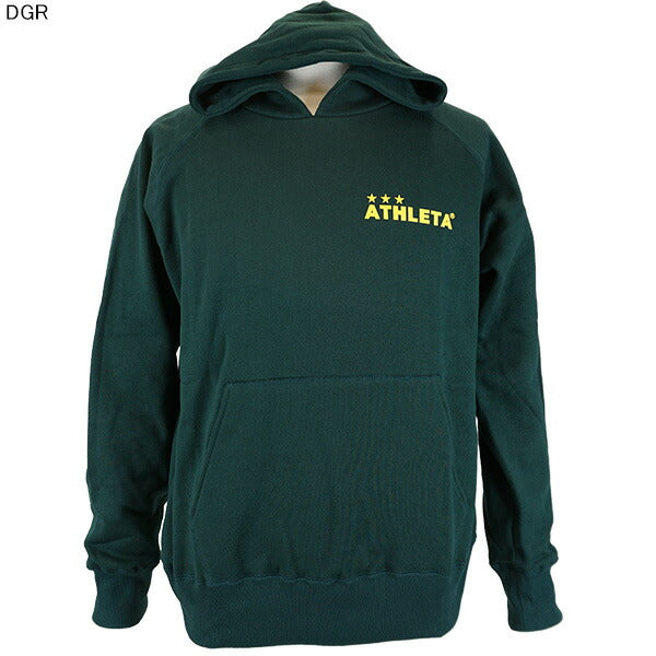 アスレタATHLETA裏起毛スウェットパーカーSP-210サッカーフットサルカジュアルリラックスワンポイントフードメンズ