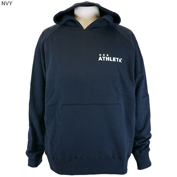 アスレタATHLETA裏起毛スウェットパーカーSP-210サッカーフットサルカジュアルリラックスワンポイントフードメンズ