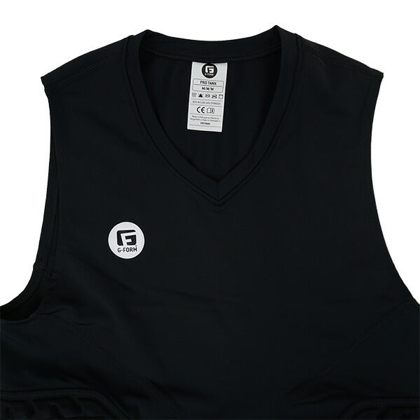 【ショップ限定エントリーでさらに+9倍】ジーフォームG-FORMProTeamTank肋骨周りプロテクター付きタンクトップSmartFlexストレッチパッドST0202013ST0202014ST0202015サッカーフットサル衝撃吸収着圧黒