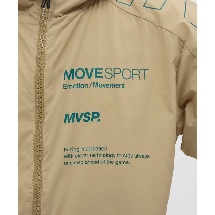 【ネコポス送料無料】DESCENTEデサントメンズストレッチウーブン半袖フーディージャケットフルジップST5FJK20M