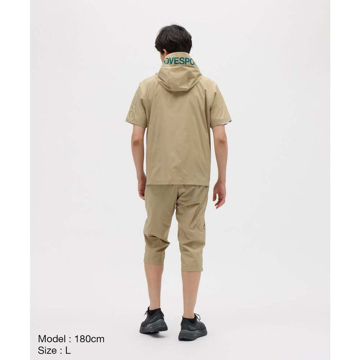 【ネコポス送料無料】DESCENTEデサントメンズストレッチウーブン半袖フーディージャケットフルジップST5FJK20M