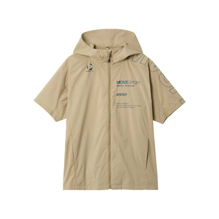 【ネコポス送料無料】DESCENTEデサントメンズストレッチウーブン半袖フーディージャケットフルジップST5FJK20M