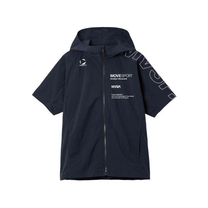 【ネコポス送料無料】DESCENTEデサントメンズストレッチウーブン半袖フーディージャケットフルジップST5FJK20M