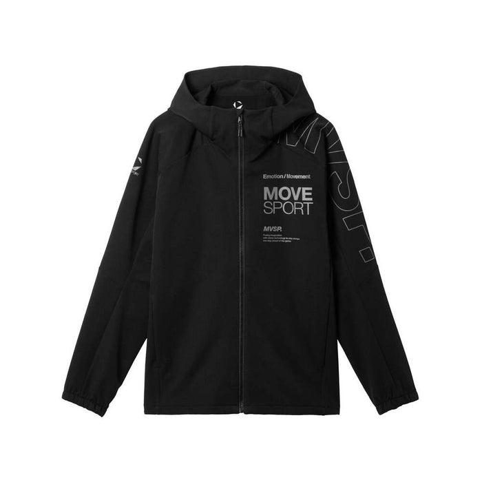 デサントDESCENTEMOVESPORTムーブスポーツメンズ石川祐希選手着用ACTIVESUITSHEATNAVIソフトシェルフーディー長袖25FWST5FJK22M