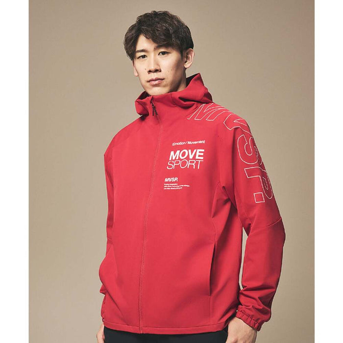 デサントDESCENTEMOVESPORTムーブスポーツメンズ石川祐希選手着用ACTIVESUITSHEATNAVIソフトシェルフーディー長袖25FWST5FJK22M