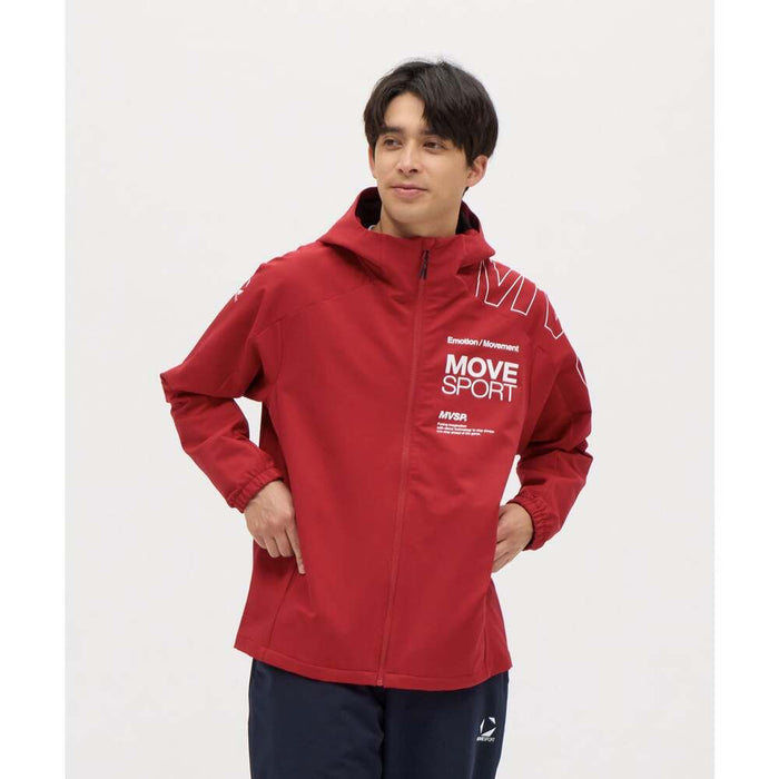 デサントDESCENTEMOVESPORTムーブスポーツメンズ石川祐希選手着用ACTIVESUITSHEATNAVIソフトシェルフーディー長袖25FWST5FJK22M