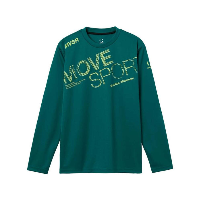 【ネコポス送料無料】デサントDESCENTEMOVESPORTムーブスポーツメンズドライメッシュビックロゴ長袖シャツロングTシャツ25FWST5FLT00M