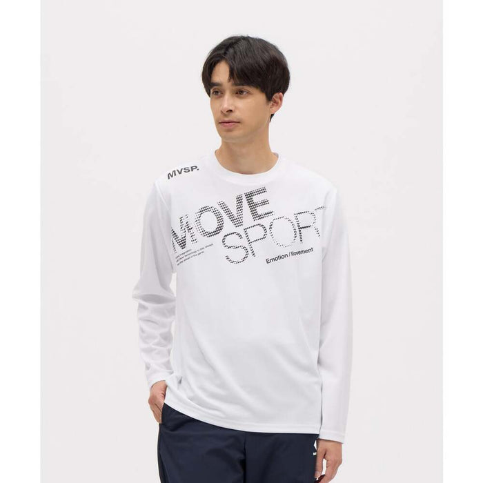 【ネコポス送料無料】デサントDESCENTEMOVESPORTムーブスポーツメンズドライメッシュビックロゴ長袖シャツロングTシャツ25FWST5FLT00M