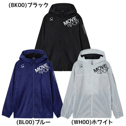 デサントDESCENTEメンズHEATNAVIブラッシュド総柄フルジップフーディージャケットウィンドブレーカーST5FWB30M