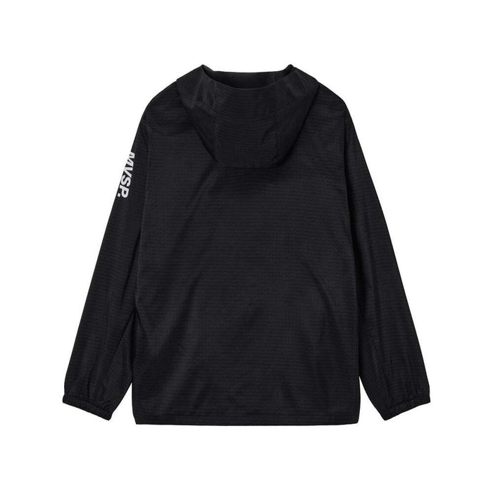 デサントDESCENTEメンズHEATNAVIブラッシュド総柄フルジップフーディージャケットウィンドブレーカーST5FWB30M