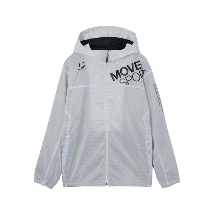 デサントDESCENTEメンズHEATNAVIブラッシュド総柄フルジップフーディージャケットウィンドブレーカーST5FWB30M