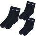 ナイキNIKE3PエブリデイクッションクルーソックスSX7664サッカーフットサルショートソックス3足組23-25cm25-27cm27-29cm