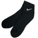 ナイキNIKE3PエブリデイクッションクウォーターソックスSX7667-010靴下スポーツソックスブラック