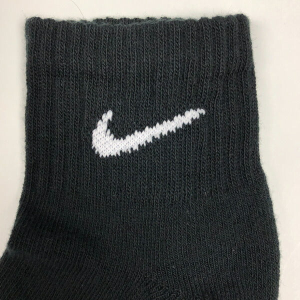 ナイキNIKE3PエブリデイクッションクウォーターソックスSX7667-010靴下スポーツソックスブラック