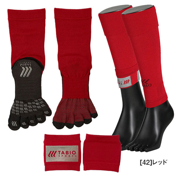 【3点セット】タビオtabioMサイズ25-27cm072140014072400015072190004サッカーフットサルメンズ5本指ソックスカーフソックスグリップバンド