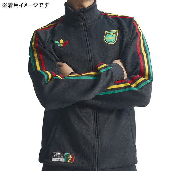 ジャマイカ代表JAM×ボブ・マーリーオリジナルストラックトップTC296-JY5225サッカージャージジャケットブラックアディダスadidas