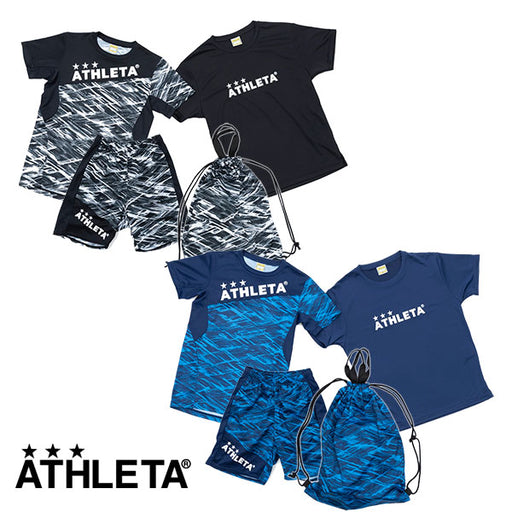 【ショップ限定エントリーでさらに+9倍】アスレタATHLETA2025ジュニアサマーセットTCS-25サッカーフットサルプラティクスセットプラシャツプラパンジムサック子供用