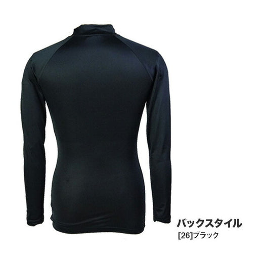 【ネコポス送料無料】フタバスポーツオリジナルインナーシャツ長袖TF017サッカーフットサルアンダーシャツロングスリーブブラックメンズ