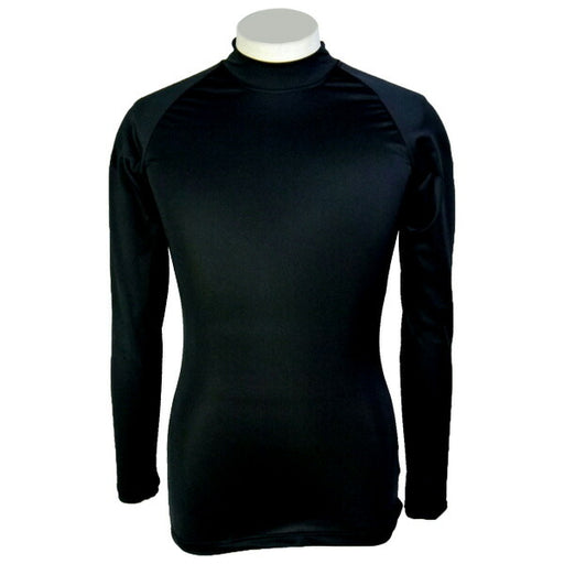 【ネコポス送料無料】フタバスポーツオリジナルインナーシャツ長袖TF017サッカーフットサルアンダーシャツロングスリーブブラックメンズ