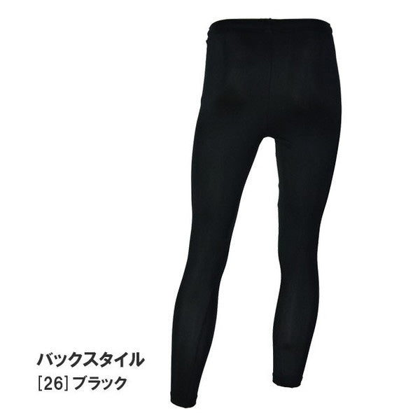 【ネコポス送料無料】フタバスポーツオリジナルロングスパッツTF018サッカーフットサルインナータイツロングタイツブラックメンズ