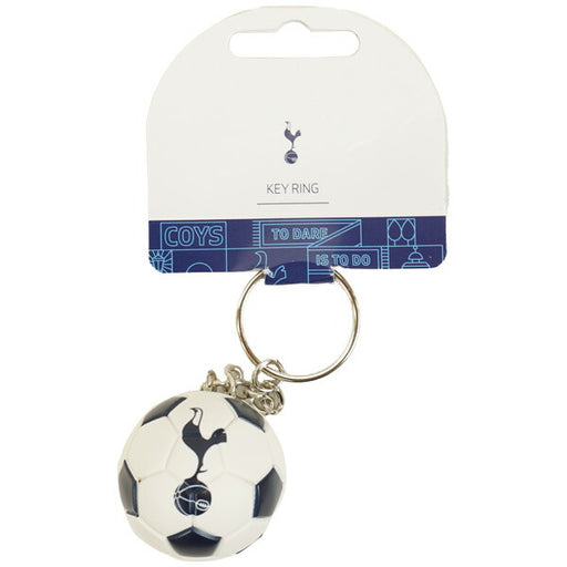 【ショップ限定エントリーでさらに+9倍】【ネコポス対応可】トッテナムオフィシャルボール型キーリング直径35mmTOT-FOOTBALL-KEYRINGサッカーキーホルダーホワイト