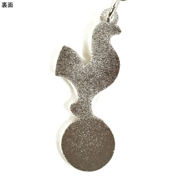 【ネコポス対応可】トッテナムオフィシャルキーリングクレストTOT-KEYRINGサッカーエンブレム型キーホルダーシルバー