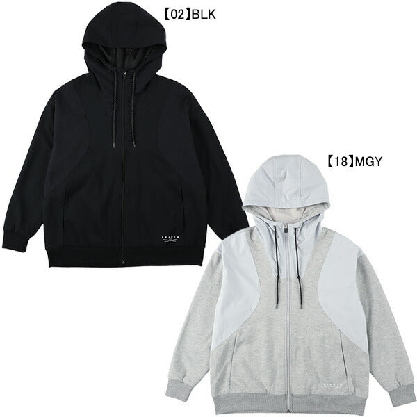 スパッツィオspazio裏メッシュオーバーサイズF/ZベンチレーションフーディTP-0632サッカーフットサルトレウェアメンズ