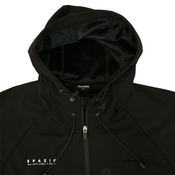 スパッツィオSpazio裏起毛裏シャギーボンディングジップアップパーカーTP-0639サッカーフットサルトレーニングジャケット防寒メンズ