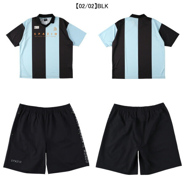 【上下セット】スパッツィオSpazioスキッパーオーバーポロプラパン上下TP0646-GE1086サッカーフットサルメンズ