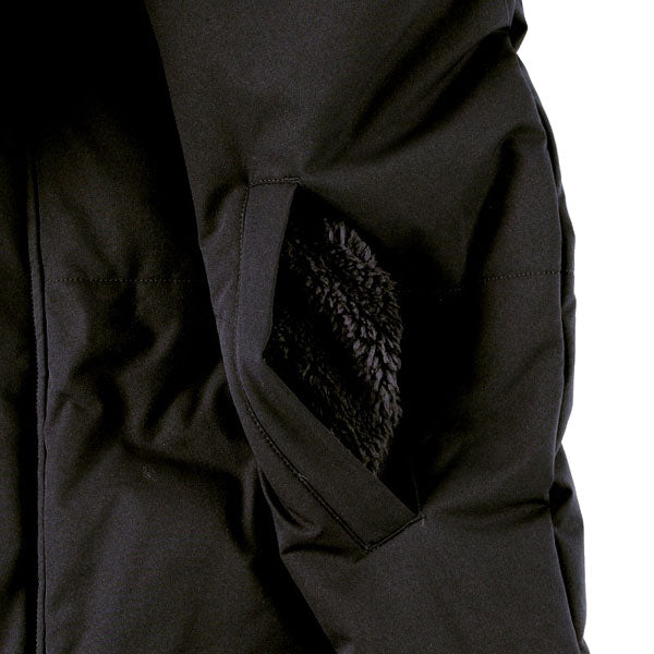 スパッツィオSpazioテクニカルラインベンチコートTP0658サッカーフットサルロングコート防寒メンズブラック