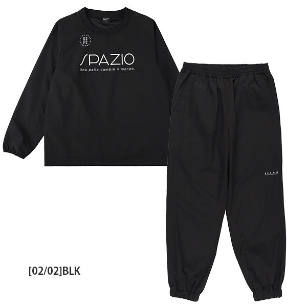 【上下セット】スパッツィオSpazioジュニアリブネック長袖ピステラインパンツTP0664BT0297サッカーフットサルトレーニングウェア子供用