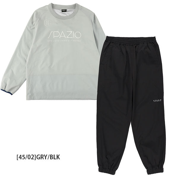 【上下セット】スパッツィオSpazioジュニアリブネック長袖ピステラインパンツTP0664BT0297サッカーフットサルトレーニングウェア子供用