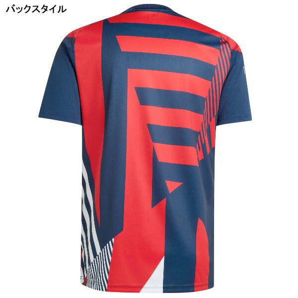 バイエルンミュンヘンBAY2026-27プレマッチジャージTQ384-KE8590サッカーレプリカプラシャツネイビーレッドアディダスadidas