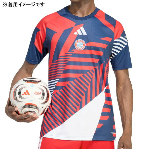 バイエルンミュンヘンBAY2026-27プレマッチジャージTQ384-KE8590サッカーレプリカプラシャツネイビーレッドアディダスadidas