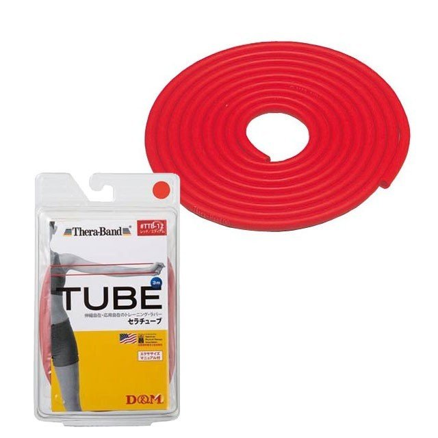 トレーニング用品エクササイズバンドD&MセラチューブブリスターパックミディアムTTB12