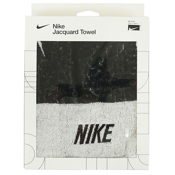 【送料無料】ナイキNIKEジャガードタオルミディアムTW2522-189サッカーフットサルスポーツタオルコットン35×80cmホワイトブラック
