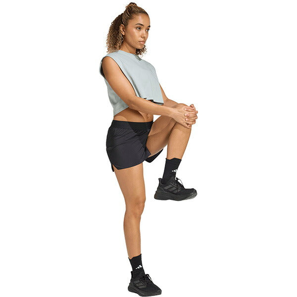 【ネコポス送料無料】アディダスadidasレディースランニングパンツRunEss4インチインナー付き26SSショートパンツTX275