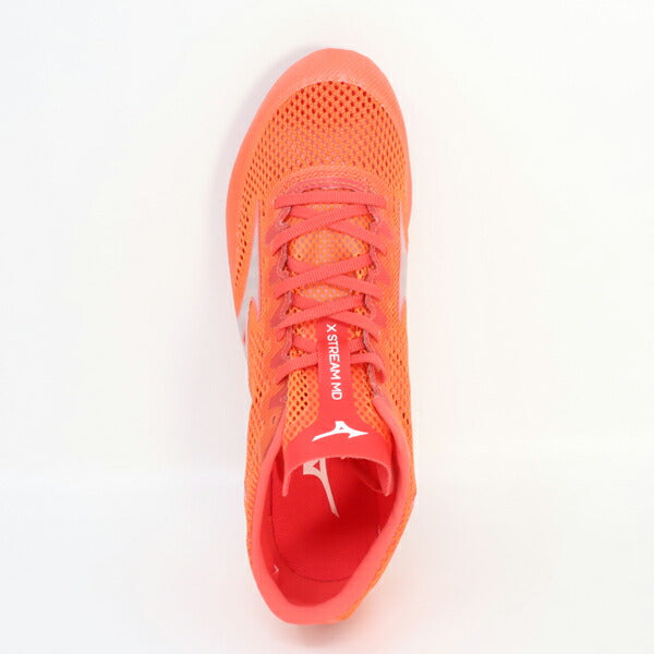 【ショップ限定エントリーでさらに+9倍】ミズノMIZUNOメンズレディース陸上スパイクXSTREAMMDU1GA231312エックスストリーム短距離中距離オールウェザートラック専用オレンジ