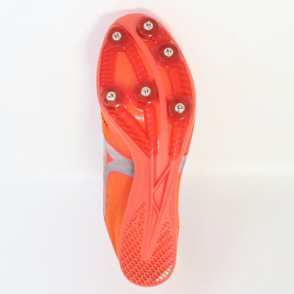 【ショップ限定エントリーでさらに+9倍】ミズノMIZUNOメンズレディース陸上スパイクXSTREAMMDU1GA231312エックスストリーム短距離中距離オールウェザートラック専用オレンジ