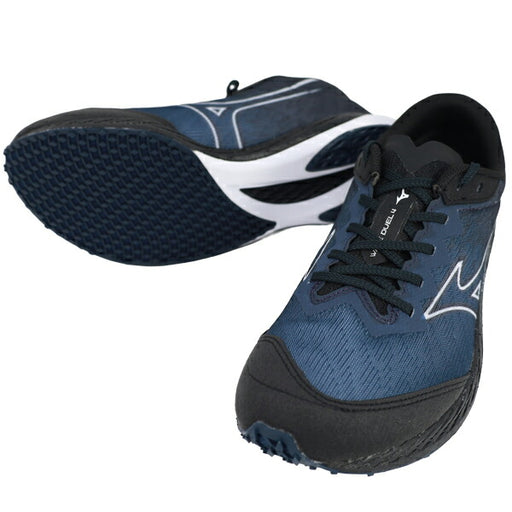 ミズノMIZUNOメンズランニングシューズWAVEDUEL4ウエーブデュエル4マラソンジョギングネイビーU1GD2550-12
