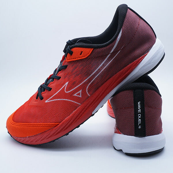 ウェーブデュエル4ミズノmizunoU1GD2550-22レッドランニングシューズ